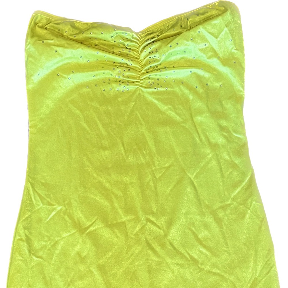 Strapless Stretch Top w/Accent studs (silver/clear) - Small